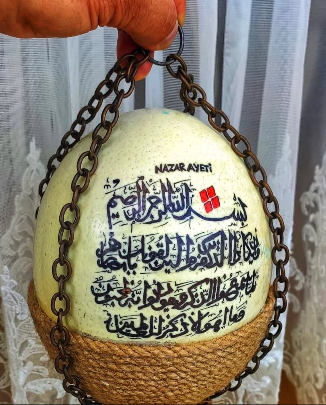 Nazar Ayeti Yazılı Aslabilen Model